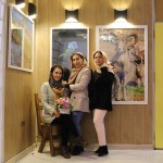 نمایشگاه ملیحه نعیمی در گالری الیزه و رو نمایی از تابلو استاد شجریان