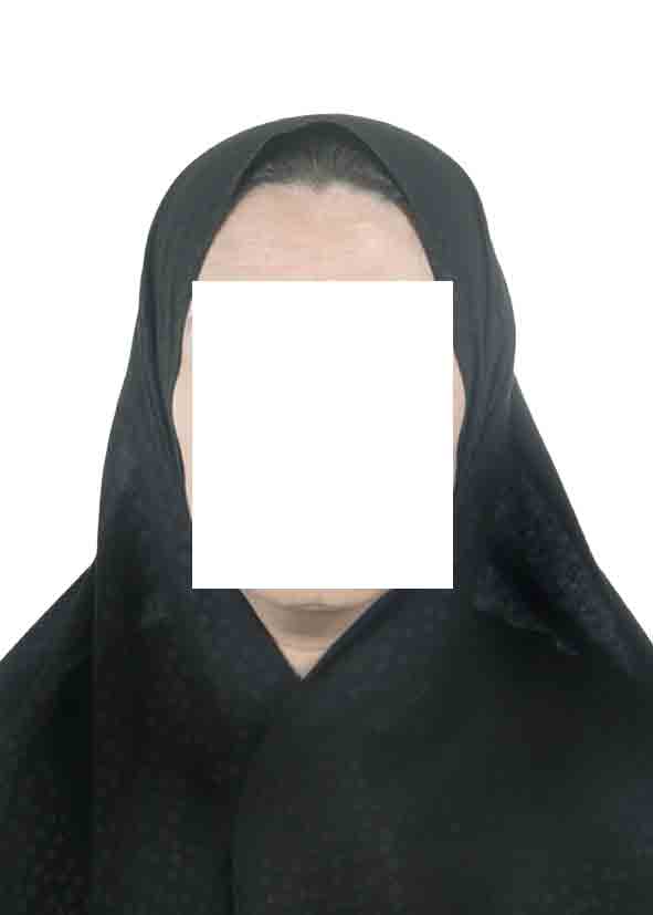 نمونه عکس پرسنلی 5 در 7 برای سفارت کانادا پشت نویس شده در آتلیه عکاسی الیزه بیومتریک photopersonelikanada