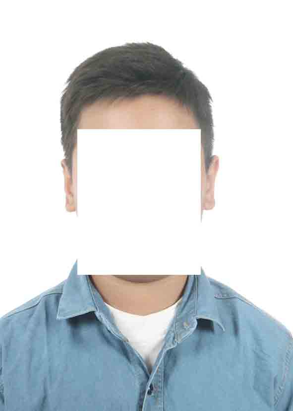 نمونه عکس پرسنلی 5 در 7 برای سفارت کانادا پشت نویس شده در آتلیه عکاسی الیزه بیومتریک photopersonelikanada