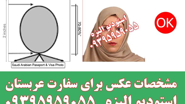 عکس بیومتریک برای دریافت پاسپورت عربستان سعودی به صورت فوری و شبانه روزی(آتلیه عکاسی الیزه)